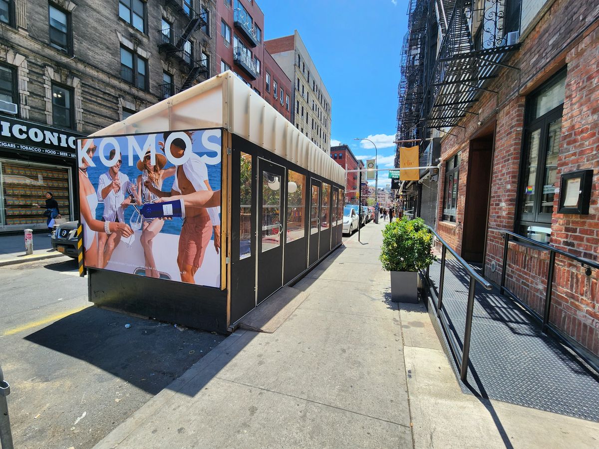 Komos wild posting, Mulberry and Kenmare, New York